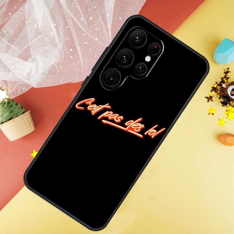JUL C'est pas des LOL Case For Samsung Galaxy S24 Ultra S22 S20 S21 FE S8 S9 S10 Note 20 10 Plus S23 Ultra Cover