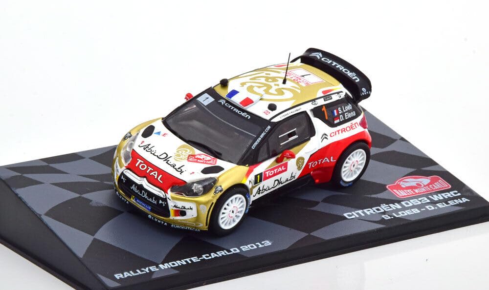 Altaia 1/43 Citroën DS3 WRC Monte Carlo Rally 2013 Citroën Winner S. Loeb/D. Elena Miniature Car