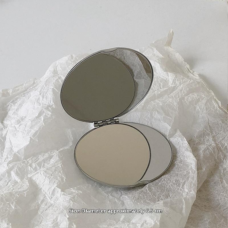 Foldable Makeup Mirror Girl Cute Small Mirror Portable Student Rotating Mirror for Purse & Travel Cosmetic Beauty Tools Handheld