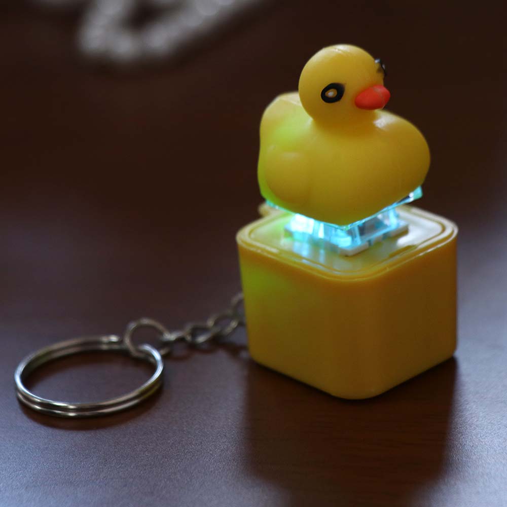 Fingertip Button Frog Croaking Fidget Toy Plastic Keyboard Sound Keyring Children Adult