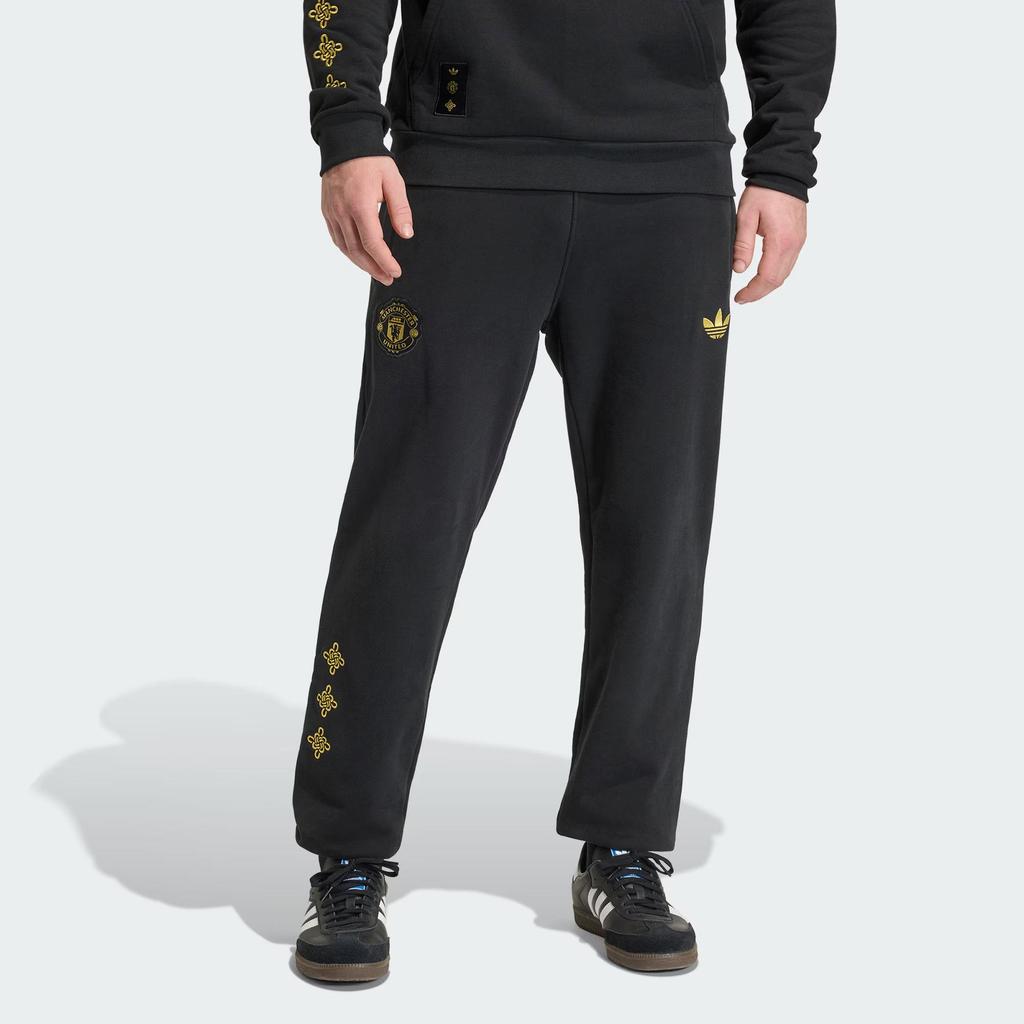 adidas Oryginalne spodnie dresowe Manchester United FW25 Cultural Story Męskie Spodnie Dresowe JM5566