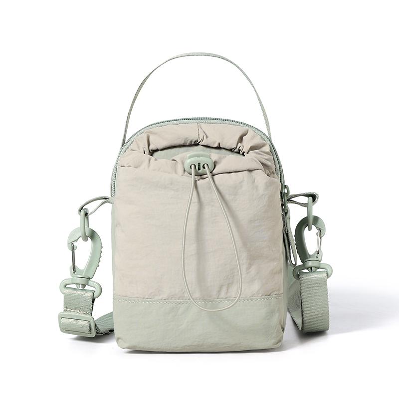 Leichte Handy-Tasche Damen Mehrschichtige Schulter-Umhängetasche Sport Wasserflaschentasche