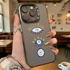 Gold Blau Nazar Amulett Harte Handyhülle für iPhone 16 15 14 13 12 11 Pro Max Mini Stoßfest Kratzfest Schutzhülle