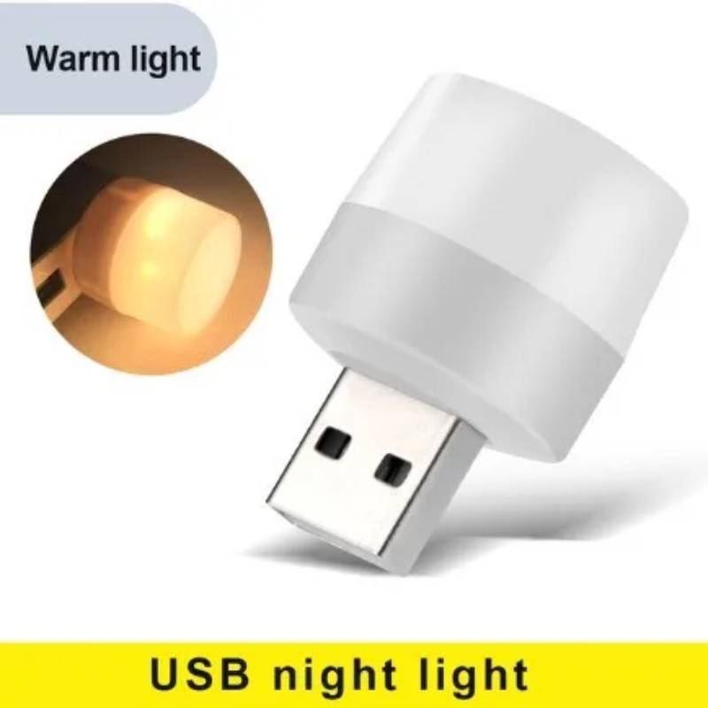 Mini lampe de bureau USB, protection des yeux, veilleuse LED, cadeau, chargement USB, petite lampe ronde, décoration de chambre de Noël