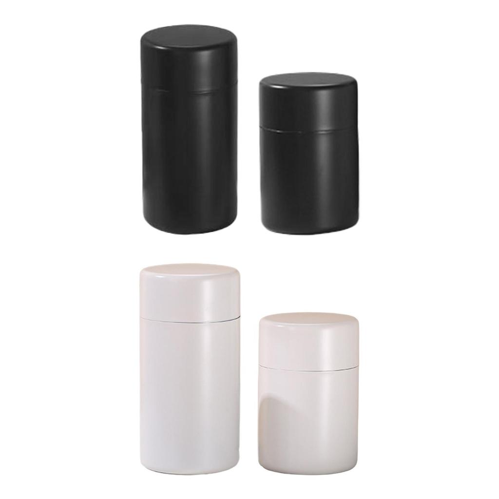 Creative Stainless Steel Tea Box with Double Airtight Lid for Candy, , And Coffee Beans.