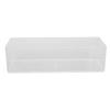 Multifunctional Nail Tool Storage Box Portable Transparent Single Layer Storage Box with Open Mouth for Home