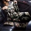1pc Horror,Halloween,CharactersTheme Digital Printed Flannel Blanket, Super Soft Plush Fleece Bed Cover, Multi-Function Four Seasons Hypoall