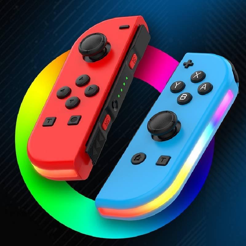 Colorful Rgb Light Switch Joycon Controller With Vibrant Vibration And Motion Sensitivity