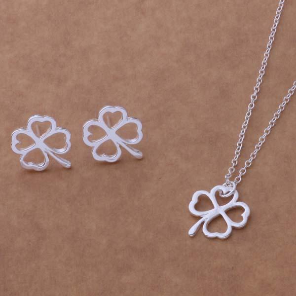wholesale High quality silver plated Fashion jewelry necklace earrings WT-176Good product