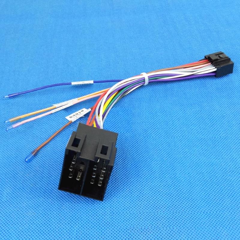 Radio Stereo Wire Harness Adapter Music Player Connector Replacement 16P Plug Connector Wiring