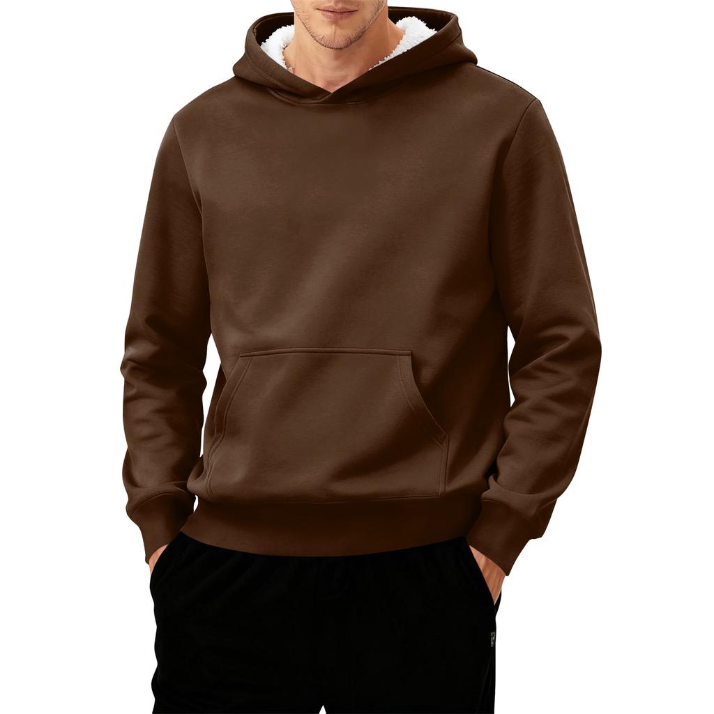 Herren Kapuzen-Fleecegefüttertes Dickes Warmes Sweatshirt