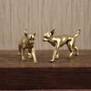 Adornos de Latón para Animales Perro Calvo Cachorro Entrada Mesa de Café Decoración Decoración Perro Calvo Animal Adornos de Escritorio