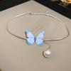 Dopamine Pearl Necklace: Retro Court Style Versatile Clavicle Chain for Women