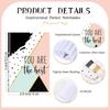 Sherr 72 Pcs Inspirational Notepads Party Favors Mini Motivational Journal Notebook Glitter Lines and Dots Inspiring Small Pocket Notepads Bulk for