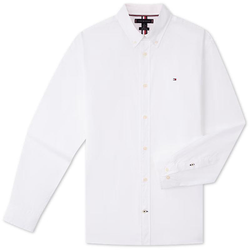 

Хлопковая поплиновая рубашка с длинным рукавом унисекс Tommy Hilfiger XL
