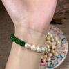 Exquisite Natürliche Perlen Schädel Schnitzerei mit Wenge Tibetischen Perlen: DIY Armband & Anhänger Zubehör