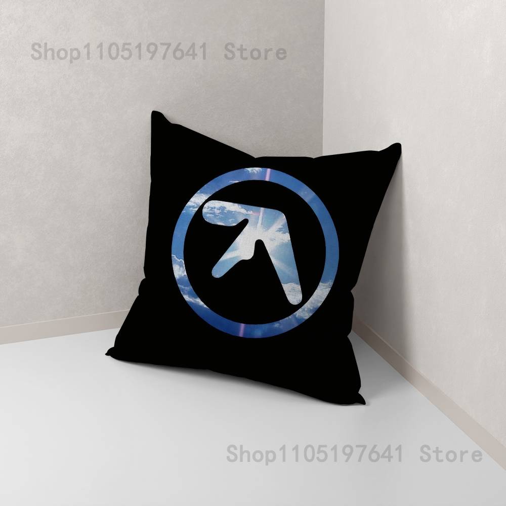 Logo Art A-Aphex T-TwinS Anime Celebrity Merchandise All-Match Printed Pillow Case Sofa Car Office Room Decoration Protector