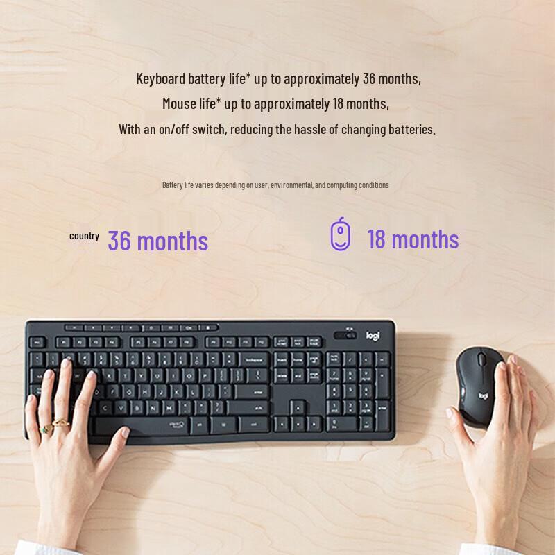 Logitech MK295 Silent Wireless Keyboard and Mouse Combo