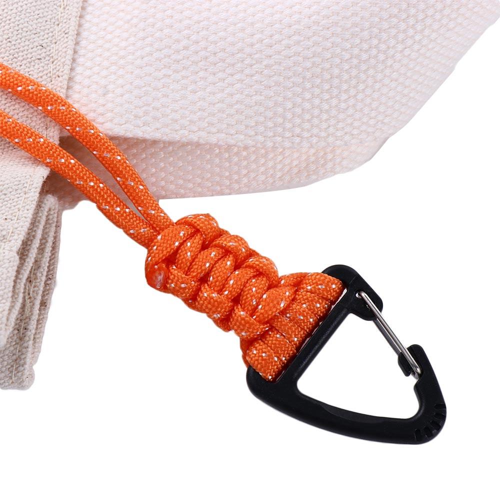 Survival Backpack Triangle Buckle High Strength Camping Hiking Key Ring Paracord Lanyard Keychain