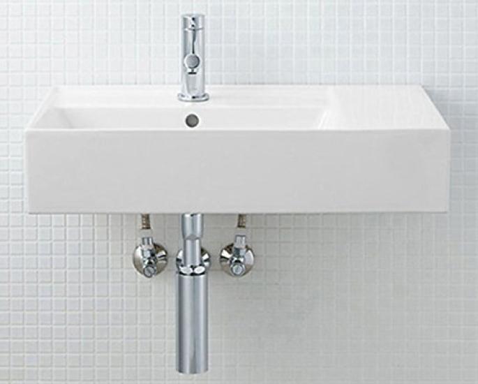 LIXIL INAX Satis Washbasin Pure White (Aqua Ceramic) YL-A557LFYNC(C)/BW1