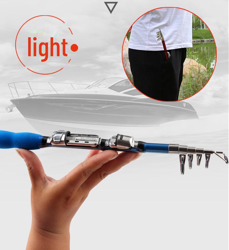 Mini Portable Pocket Fishing Rod for River and Sea Casting, Long-distance Swinging. Ideal for Small Sections, with Special Pricing.