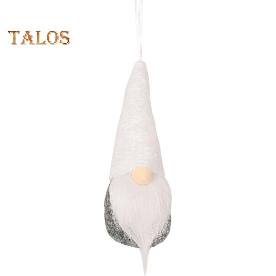 Christmas Hanging Gnome Decorations Plush Gnome Ornaments Handmade Faceless Dwarf Figurine for Tree Wall Fireplace Window Decor
