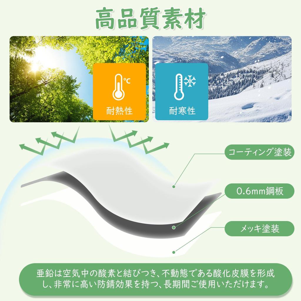 DEWEL Large Galvanized Metal Raised Garden Planter Home For No Tools Width Depth Height 28cm Planter, Bed, Box, Garden, Outdoor, Vegetables, Plants,