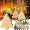 A Top Quality 3Pcs Christmas Tree + Elk + Smiling Gingerbread Man Silicone Mold Set Design Suitable for DIY Candles Soap Plaster