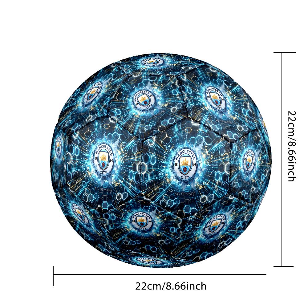 Manchester City Theme soccer ball Size 5 Soccer Ball Soft Touch Professional Training Football for Outdoor Sports