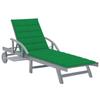 Day and Night - Day and Night Garden Lounger with Solid Acacia Wood Cushion