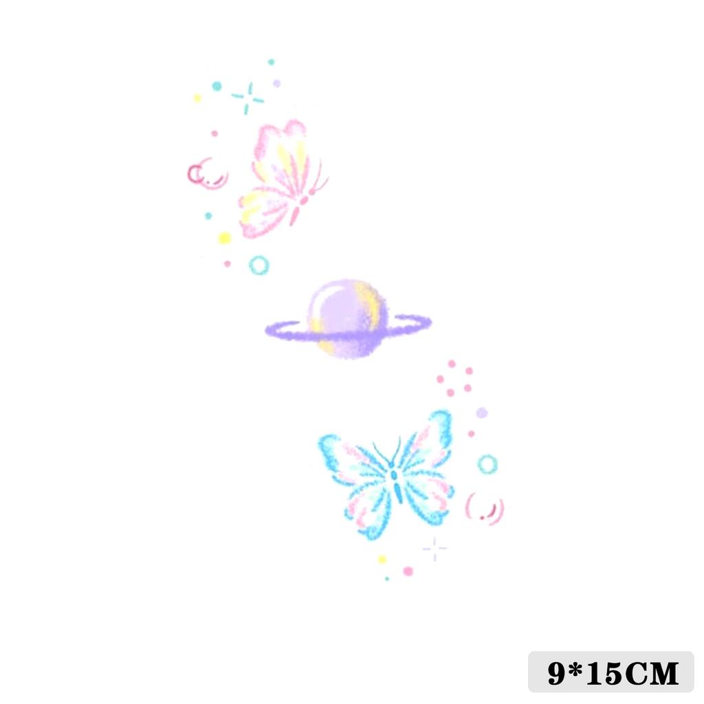 Cartoon Kids Dinosaur Mermaid Fruit Flower Animal Robot Finger Arm Tattoo Sticker