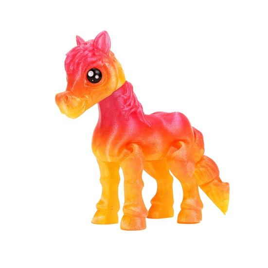 3D Printed Horse Ornament Articulated Horse Winged Unicorn Toy Flexible Animal Fidget Toy with Movable Joints for Home Office Stress Relief Desktop