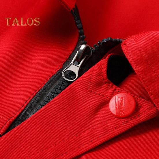 Workwear Suit for Men Women Wear-resistant Worker Clothing Lapel Collar Zipper Long Sleeve Top Pants Work Uniform Set for Repairman Workmen