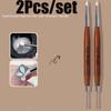 1/2Pc Double-ended Silicone Nail Art Carved Pen 16x1cm Multi-Function Mix Gel Nail Builder Pen DIY Painting/Sculpture Nail Brush