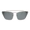 Prada Ultra-thin sides and adjustable nose pads for comfort Alloy frame Aviator style Sun Eyes Women's Silver