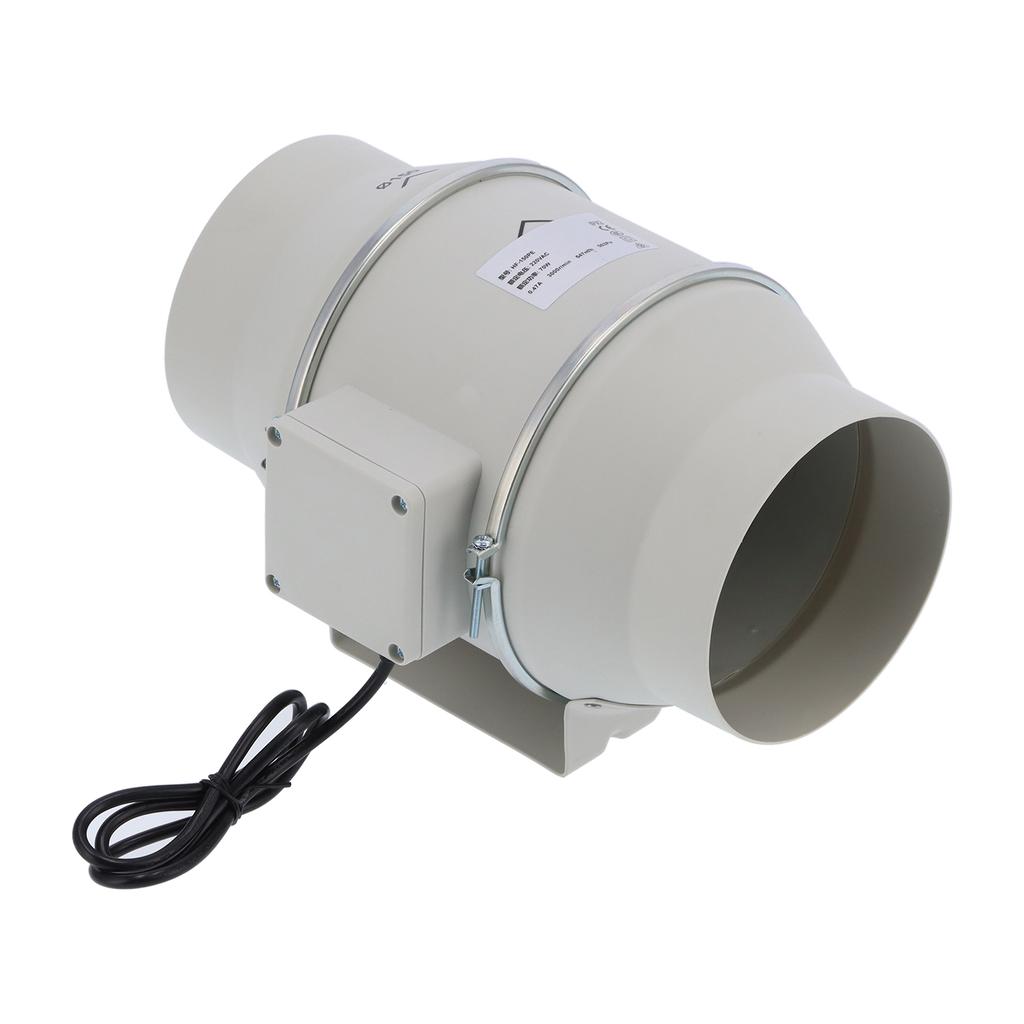 Inline Duct Fan Air Extractor Exhaust Ventilation Home Ventilator HF‑150PE 3000rpm AC220V