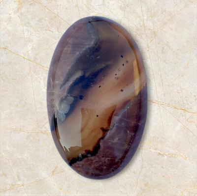 33 Carat Size Oval Natural Turkish Stick Agate Cabochon Gemstone, 33x18x5 MM Size Cabochon.