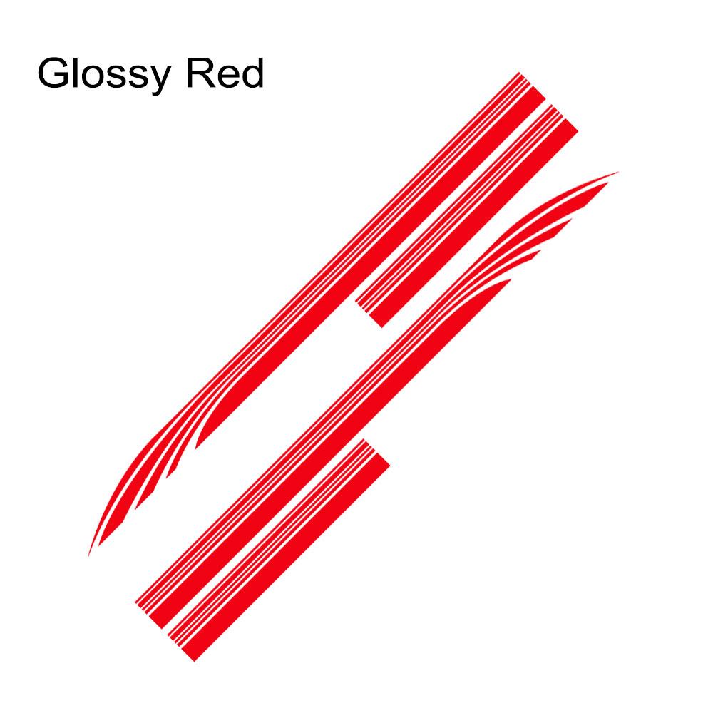 2pcs Car Stickers Door Side Skirt Decals For Toyota Hiace Bus Sport Stripes Decoration Vinyl Film Tuning Auto Accessories