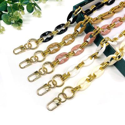 Retro 8-Shaped Acrylic Resin Chain Handbag Strap