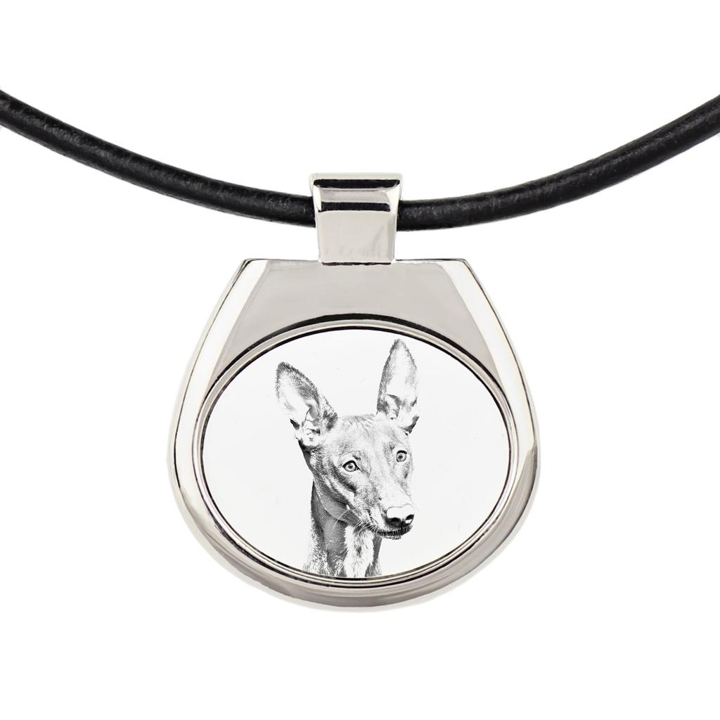 Pharaoh Hound, Kelb tal-Fenek – Dog necklace, personalized pendant with a photo | Art-Dog