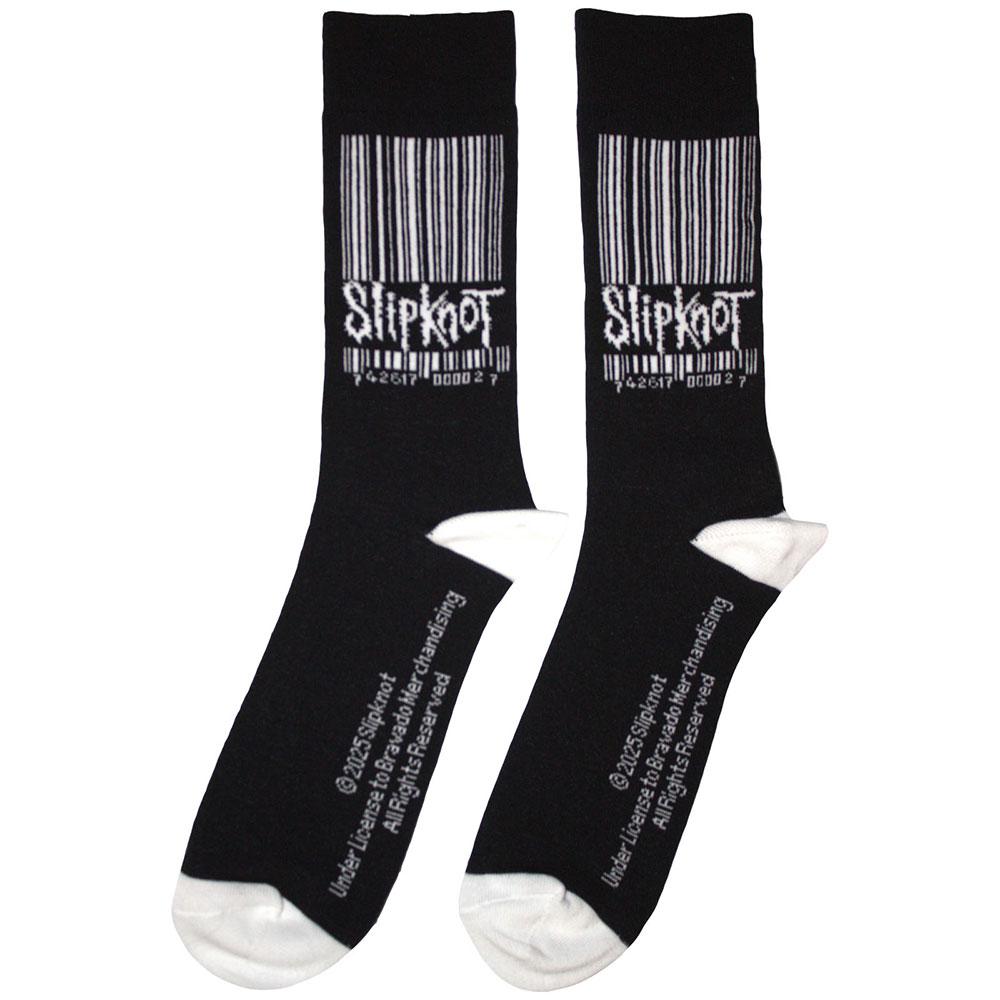 Slipknot Unisex Adult Stretched Barcode Logo Socks