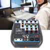 F4‑MB Portable Mini Mixer 4 Channel DJ Audio Mixer Sound Board Console for PC Recording Singing Webcast Party