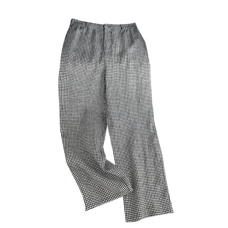 High-End Women's Plaid Cotton-Linen Pants, Summer 2025 Style, High-Waisted Slimming Straight-Leg, Versatile & Casual.
