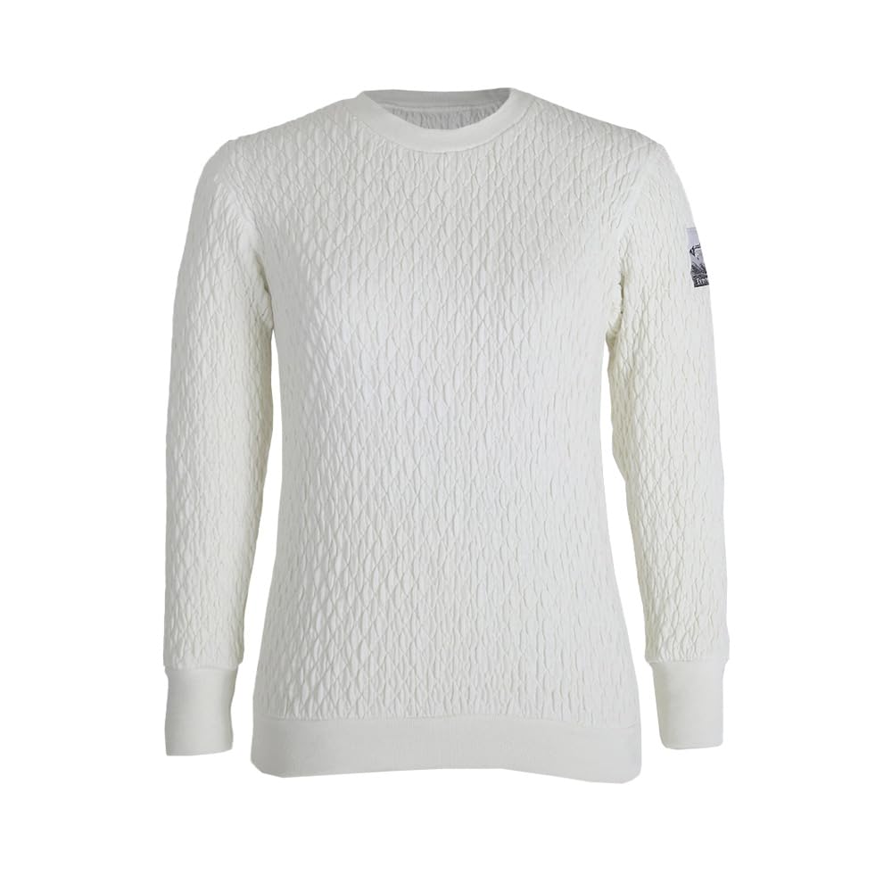 Hidamari Everest X Crew Neck Warm Size Dark Black Men's (X) Undershirt, Underwear, Sapium, Triple-Layer Construction, Small, [EVXS920-DBK]