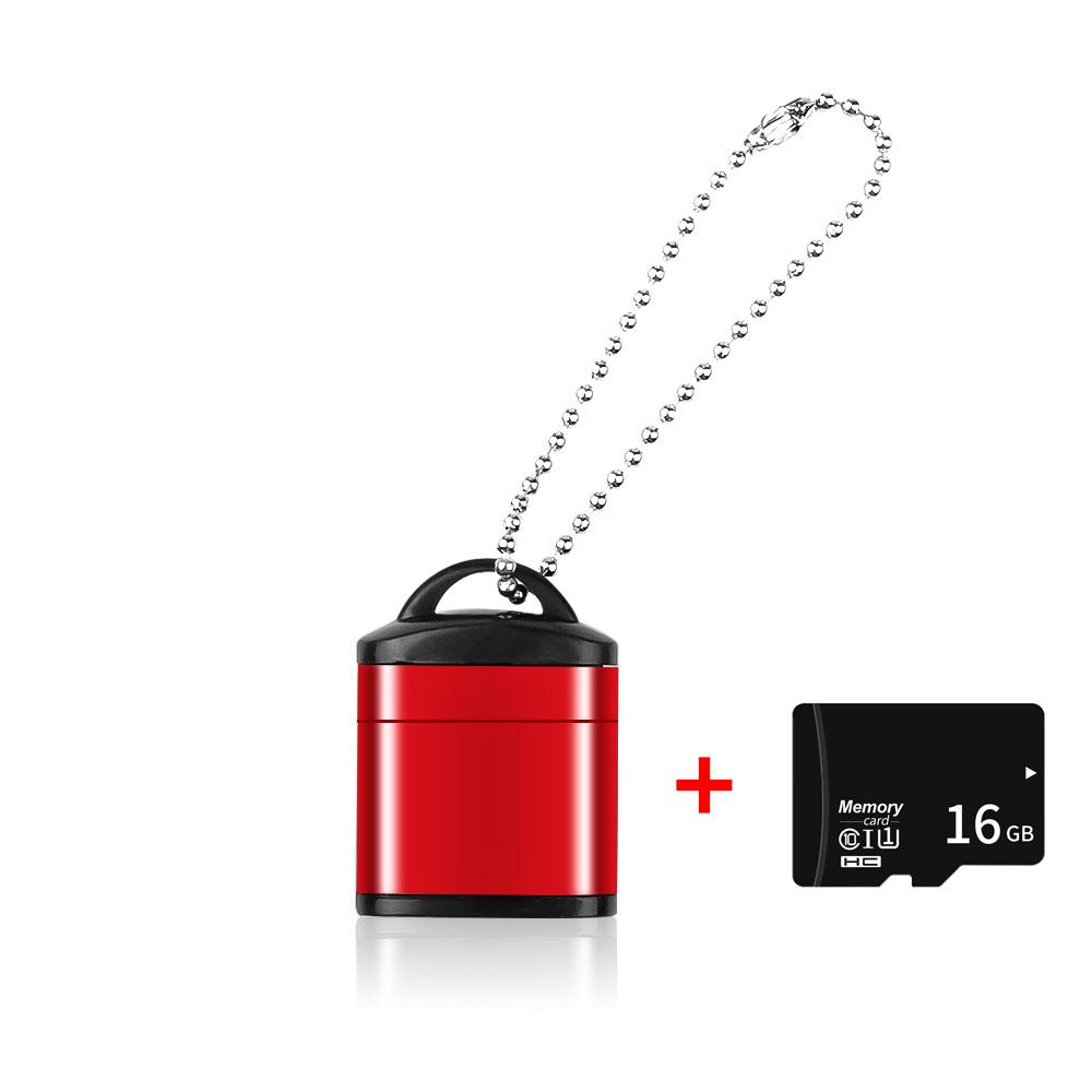 Mini USB 2.0 Micro SD Memory Card Reader High Speed Adapter with Keychain Portable Card Reader Laptop Accessories