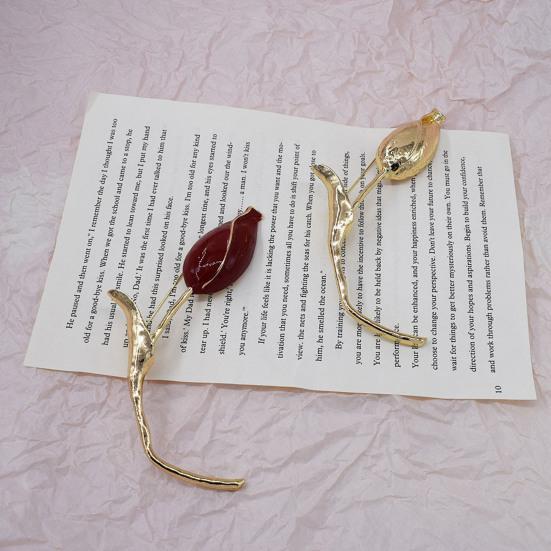 Tulip Flower Brooch Metal Alloy Brooch Versatile Jacket Dress Scarf Hat Handbag Pin Lightweight Elegant Accessories Gifts
