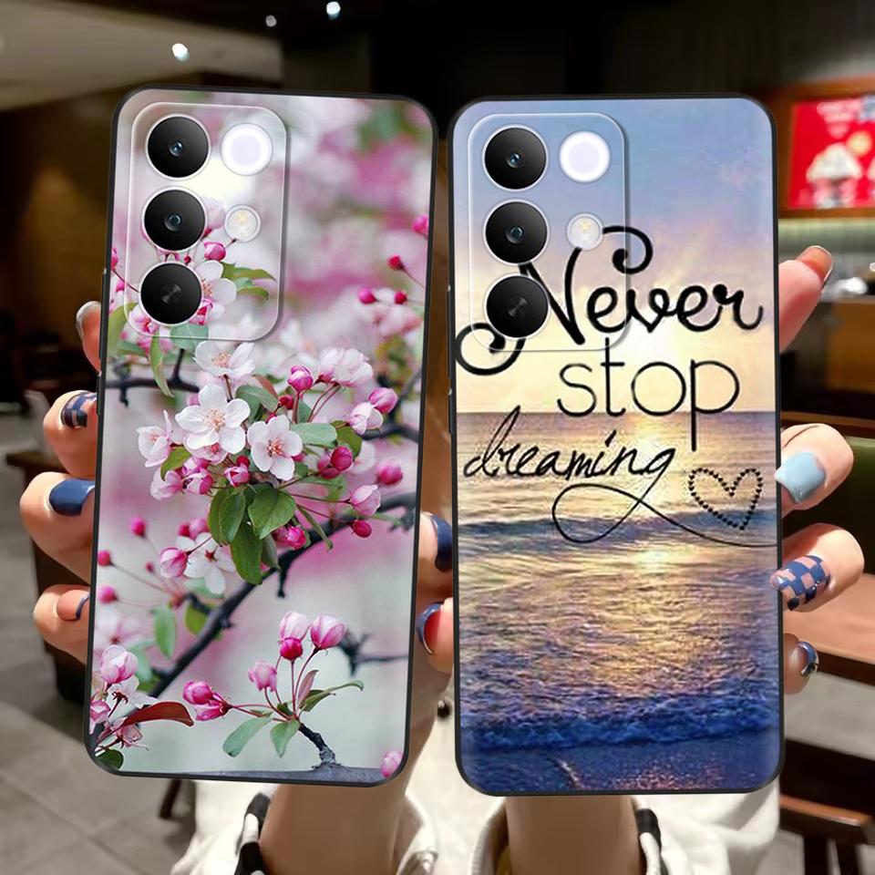 For OPPO Realme C85 5G Case Flower Soft Matte Silicone Back Cover For Realme 15x RealmeC85 C 85 4G 5G Full Phone Shell Fundas