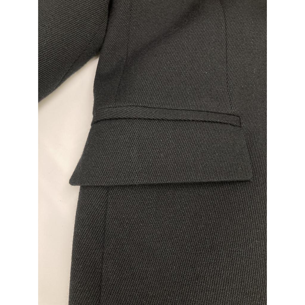 BOTTEGA VENETA Black 671210 Wool Double Jacket Jacket 44 blackUsed