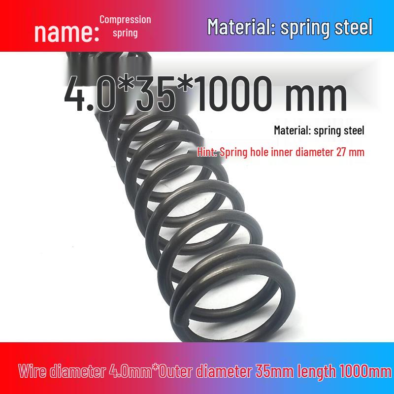 Spring Wire: 1m Long, Soft Pressure, Manganese Steel, 0.3-4.5mm Diameter, Yellow Compression Return.