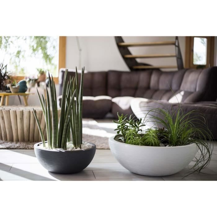 EDA Pot vasque GRAPHIT UP - 5,5L - Ø 30cm x H 12 cm - Gris anthracite